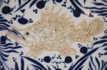 Antiker B/W Teller mit Fisch Ming Dynastie